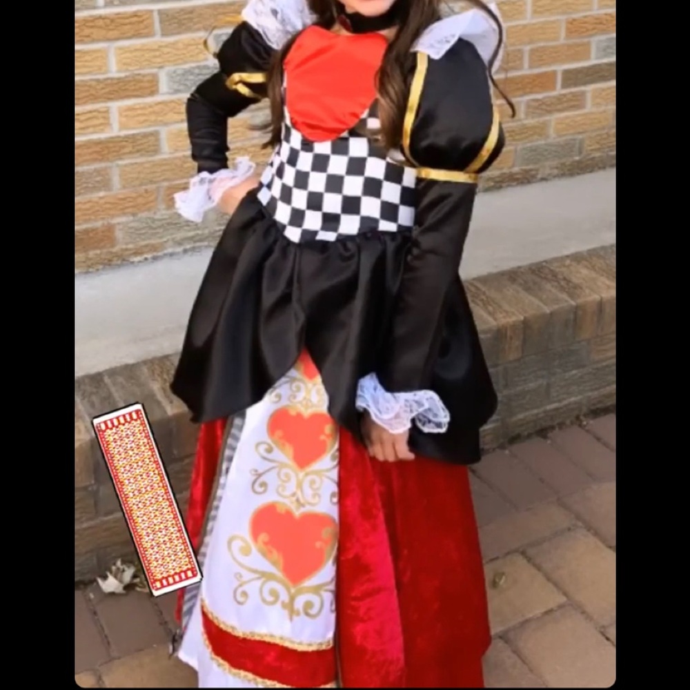 Gorgeous Queen of Hearts costume size 8/9